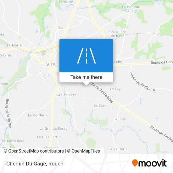 Chemin Du Gage map