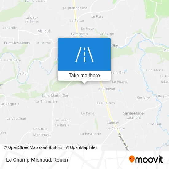 Le Champ Michaud map