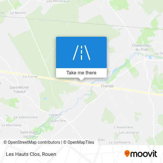Les Hauts Clos map