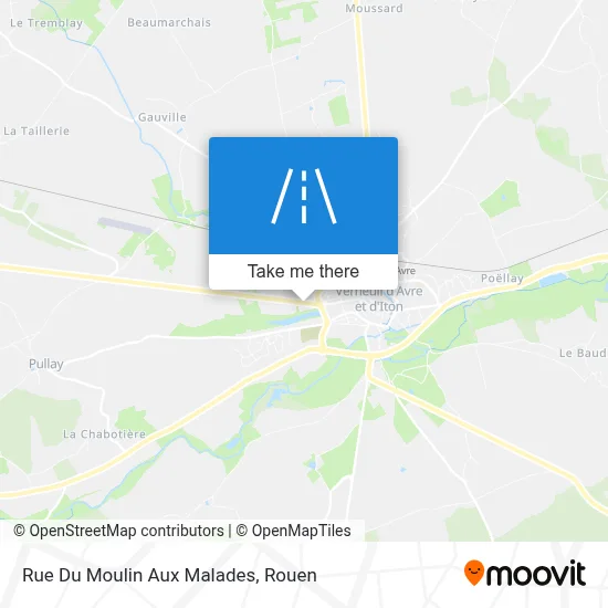 Mapa Rue Du Moulin Aux Malades