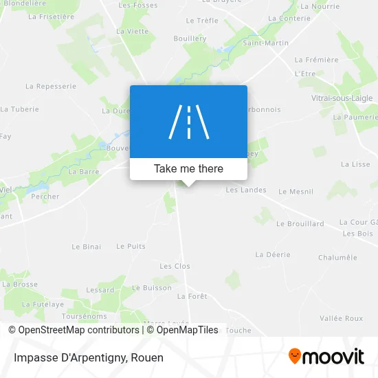 Impasse D'Arpentigny map