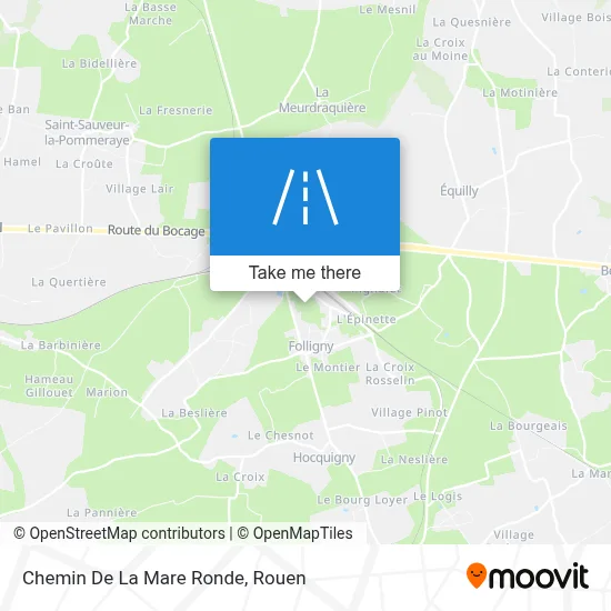 Chemin De La Mare Ronde map
