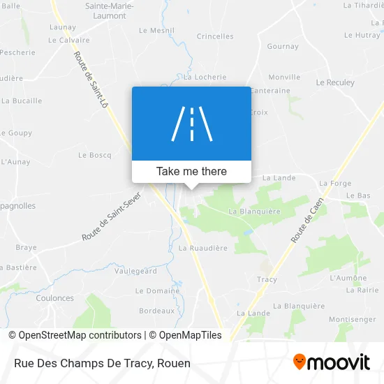 Rue Des Champs De Tracy map