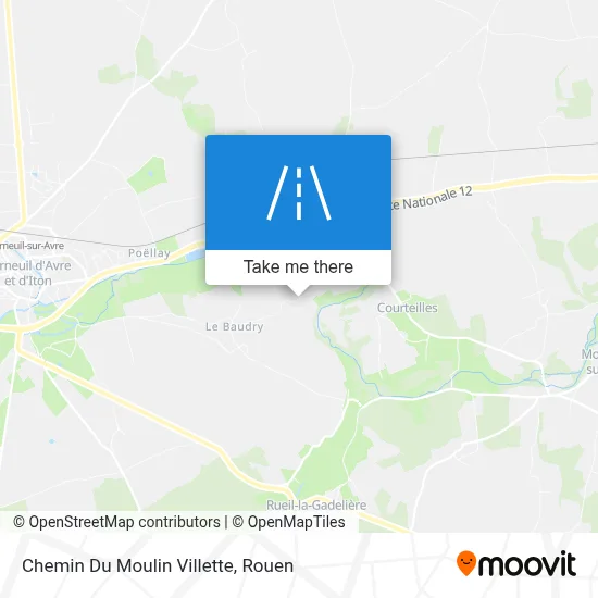Chemin Du Moulin Villette map