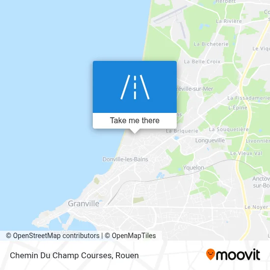 Chemin Du Champ Courses map