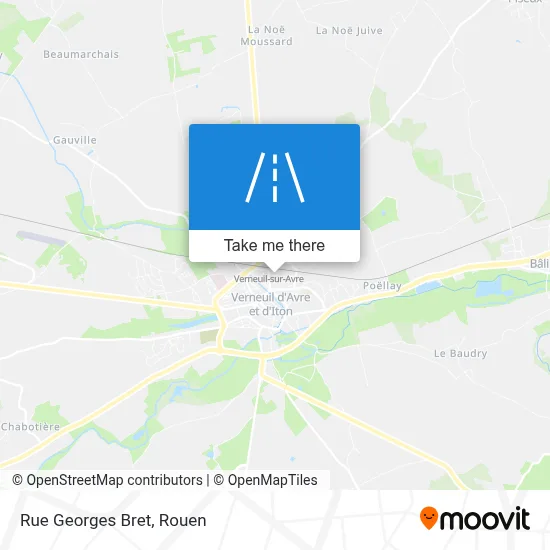 Rue Georges Bret map