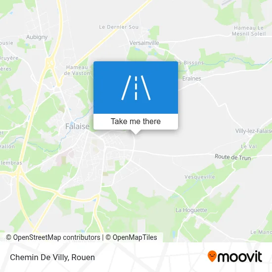 Chemin De Villy map
