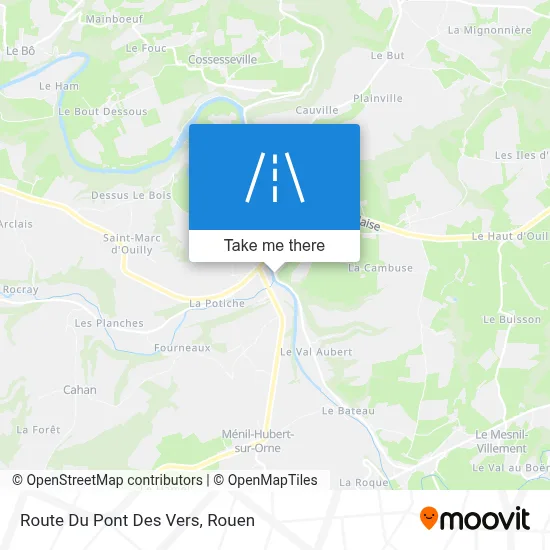 Route Du Pont Des Vers map