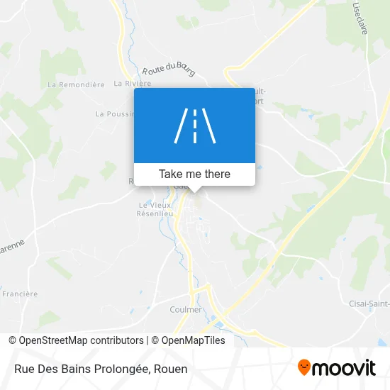 Rue Des Bains Prolongée map