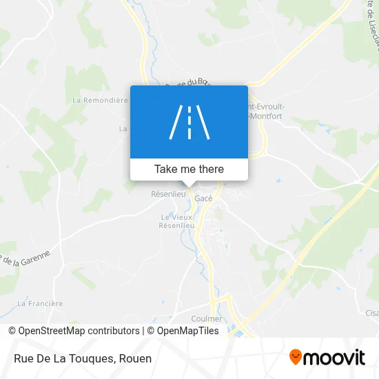 Rue De La Touques map