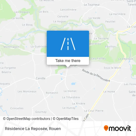 Résidence La Reposée map