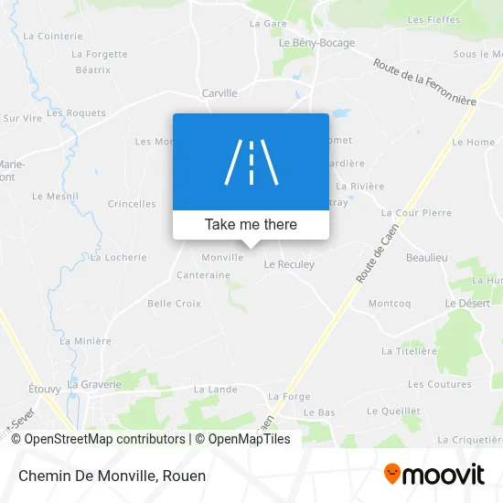 Chemin De Monville map