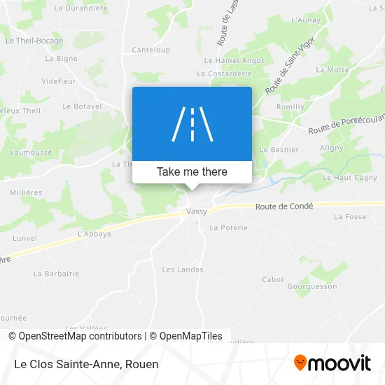 Le Clos Sainte-Anne map