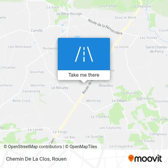 Chemin De La Clos map