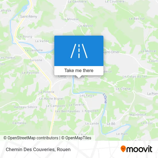 Chemin Des Couveries map
