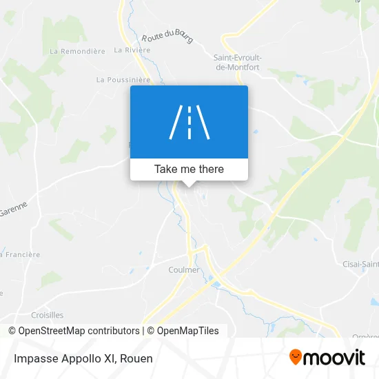 Impasse Appollo XI map