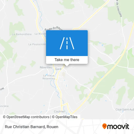 Rue Christian Barnard map