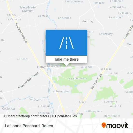 La Lande Peschard map