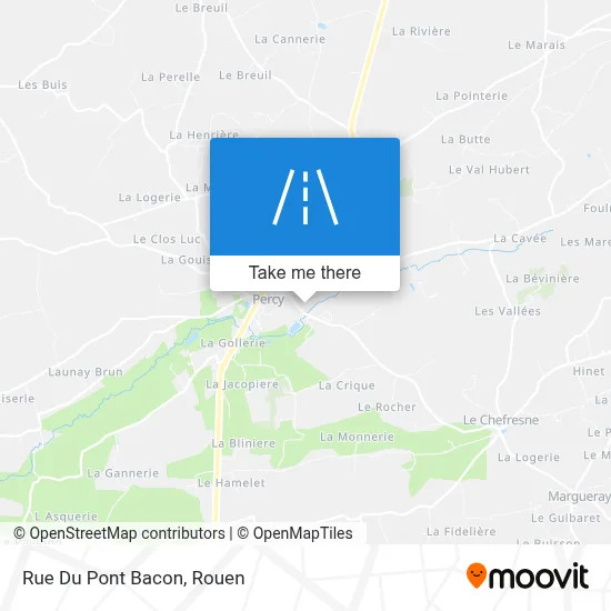 Rue Du Pont Bacon map