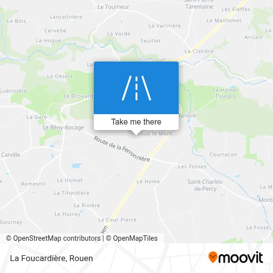 La Foucardière map