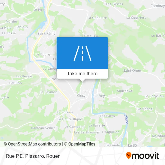 Rue P.E. Pissarro map
