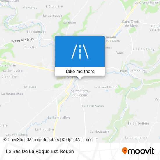 Le Bas De La Roque Est map