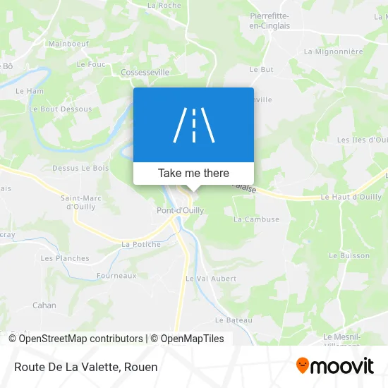 Route De La Valette map