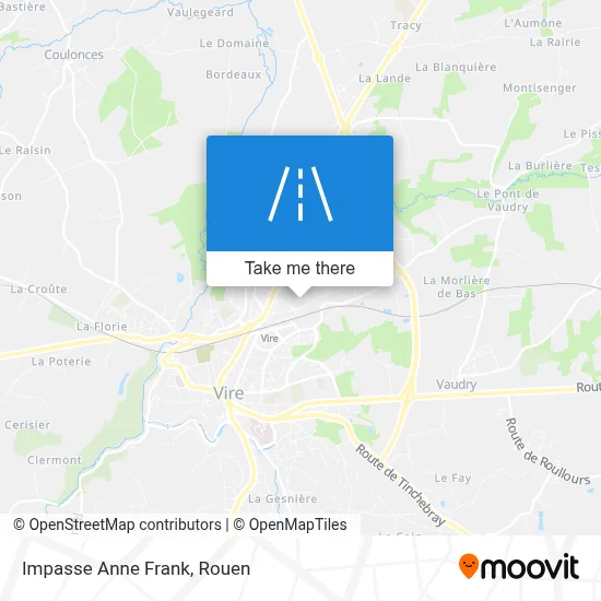 Impasse Anne Frank map