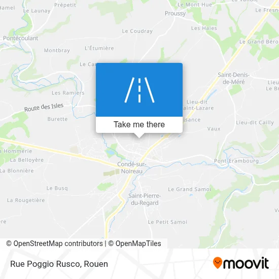 Rue Poggio Rusco map