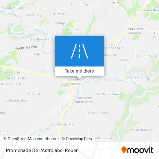 Promenade De L'Astrolabe map