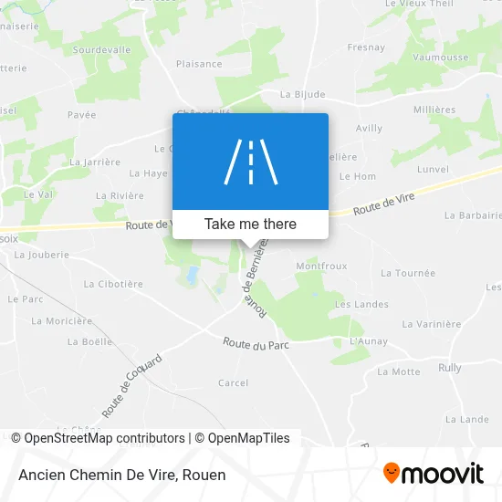 Ancien Chemin De Vire map