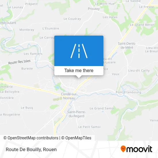 Route De Bouilly map