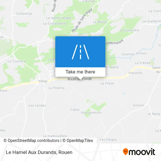Le Hamel Aux Durands map