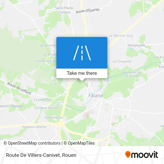 Route De Villers-Canivet map