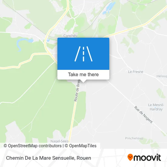 Chemin De La Mare Sensuelle map