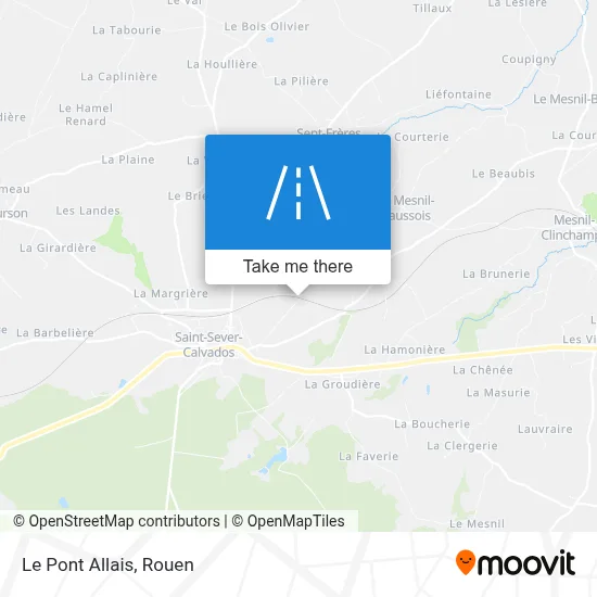 Le Pont Allais map