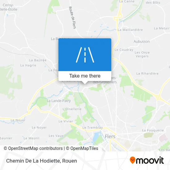 Chemin De La Hodiette map