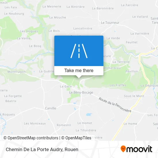 Chemin De La Porte Audry map