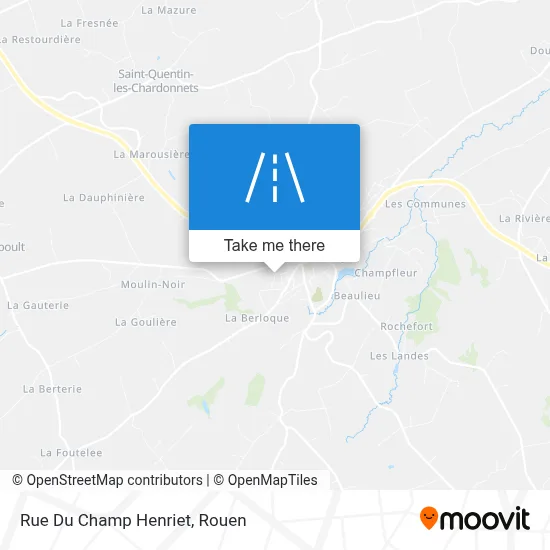 Mapa Rue Du Champ Henriet
