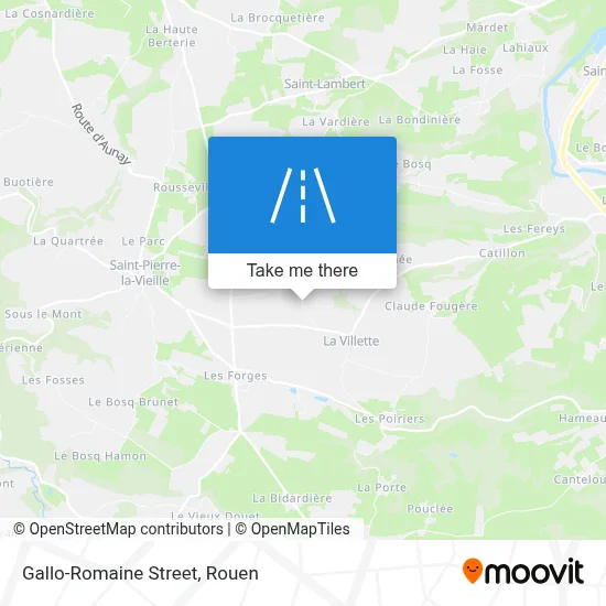 Mapa Rue Gallo-Romaine