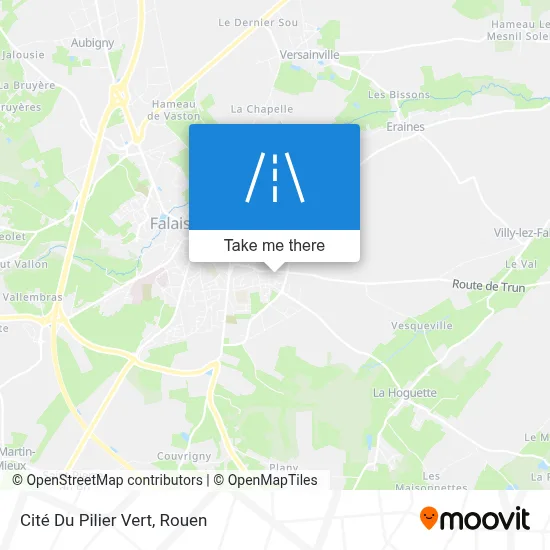 Cité Du Pilier Vert map