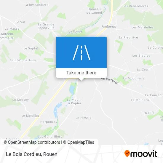 Le Bois Cordieu map