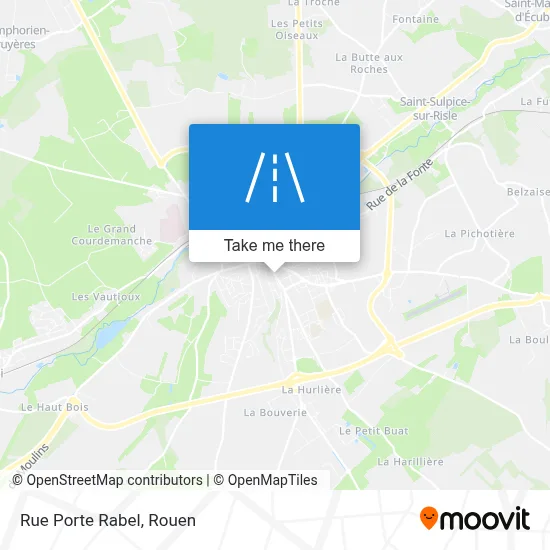 Mapa Rue Porte Rabel