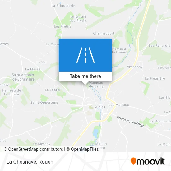La Chesnaye map