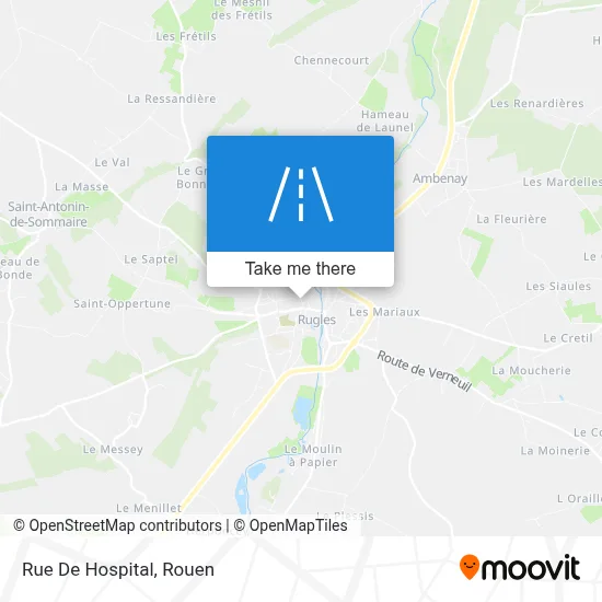 Rue De Hospital map