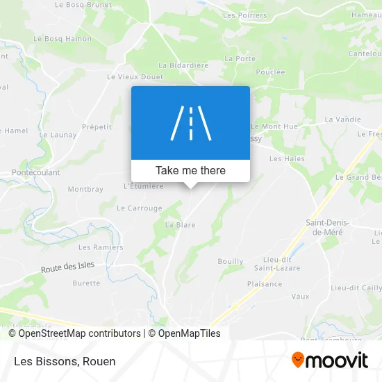 Les Bissons map