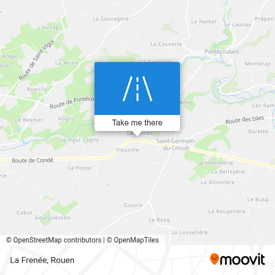 La Frenée map