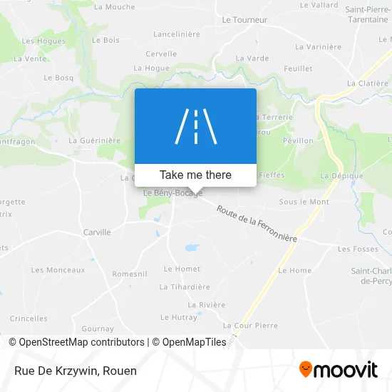 Rue De Krzywin map