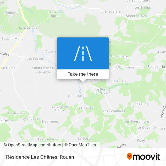 Résidence Les Chênes map