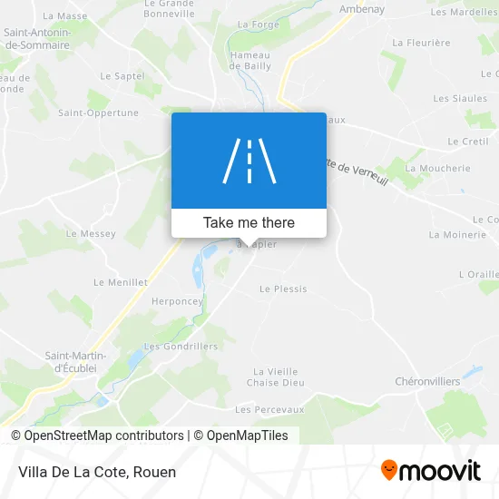 Villa De La Cote map